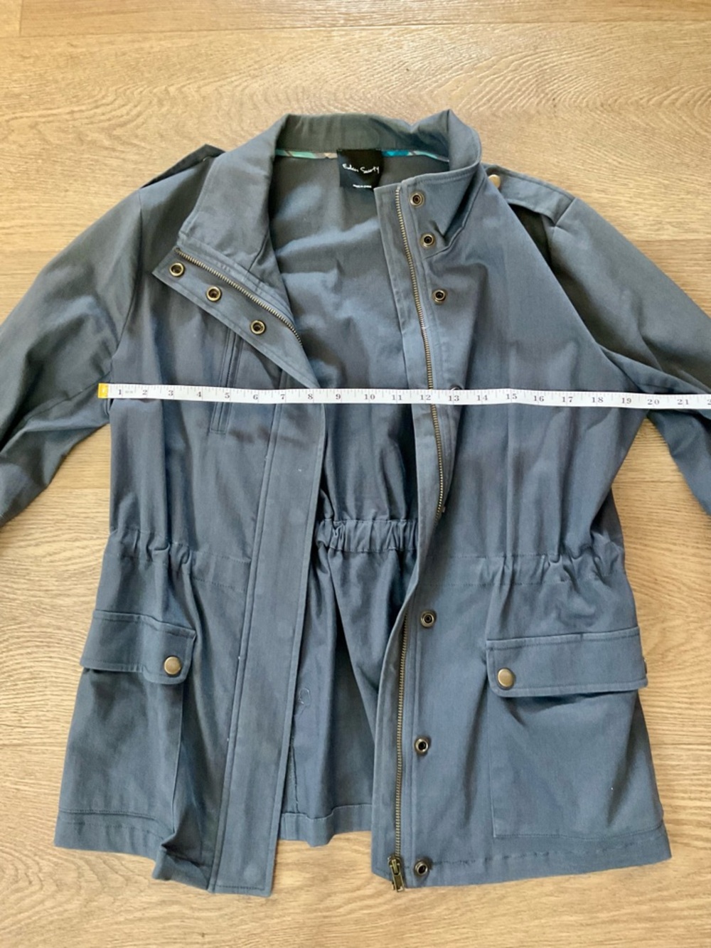 Eden Soiety -Lightweight Slate Blue Utility Jacket-Medium / Large - Gently Used - Picture 3 of 5